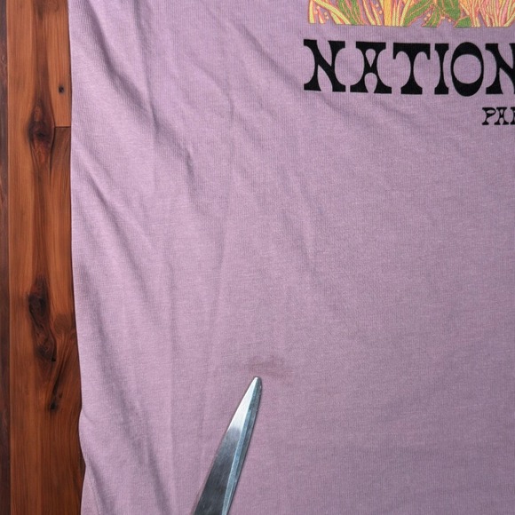 Parks Project T-Shirt Adult Small Purple Pocket Tee National Parks Mushroom - Picture 4 of 6